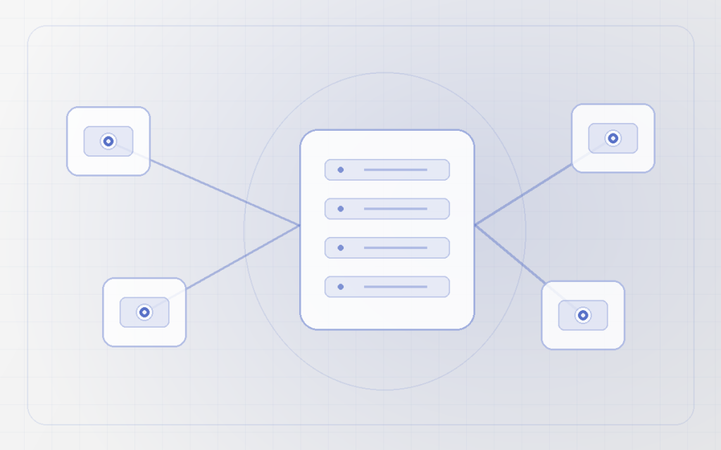 Abstract network and computing illustration for Edge Computing vs Centralized Processing