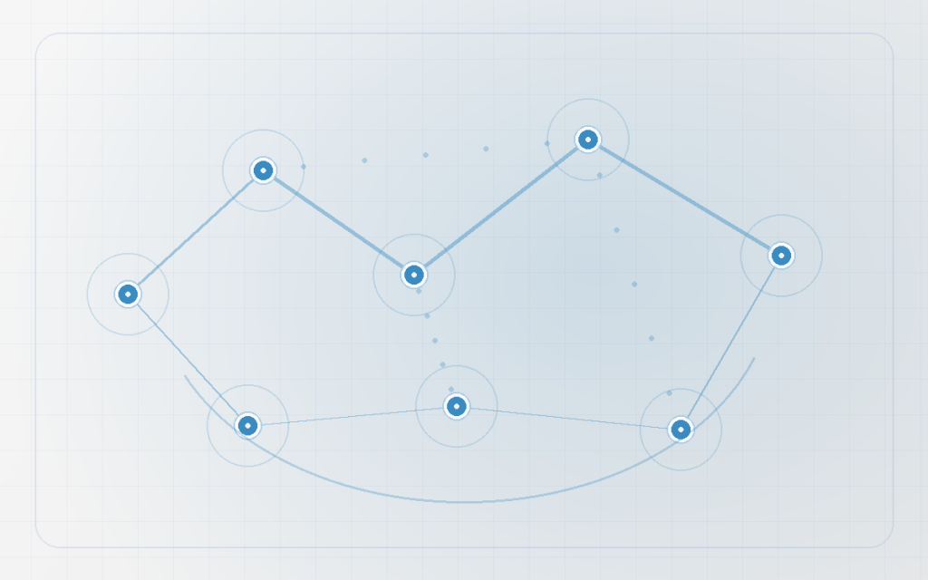 Abstract network and computing illustration for Understanding Network Latency in Distributed Cloud Systems